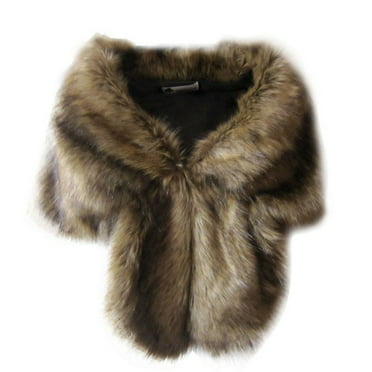 Newest Winter Faux Fox Fur Collar Scarf Shawl Women's Vogue Wrap Stole Scarves